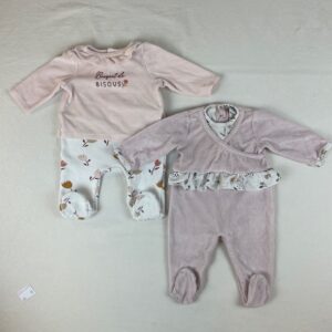 2 pyjamas 1 pièce - Multimarques - 6M