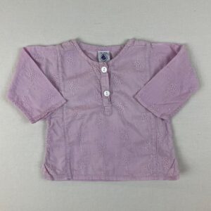 Chemise manches longues - Petit Bateau - 3M