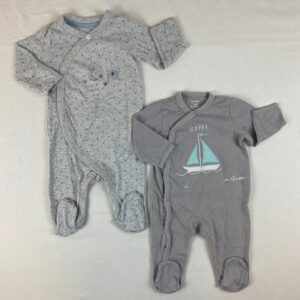 2 pyjamas 1 pièce - Multimarques - 9M