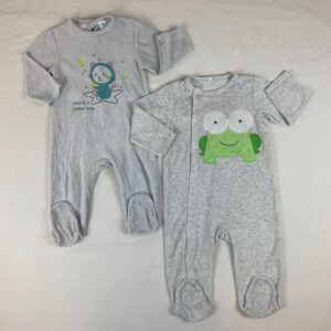 2 pyjamas 1 pièce - Tex - 18M