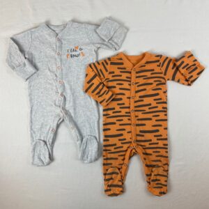2 pyjamas 1 pièce - Mothercare - 6M