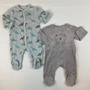 2 pyjamas 1 pièce - Multimarques - 6M