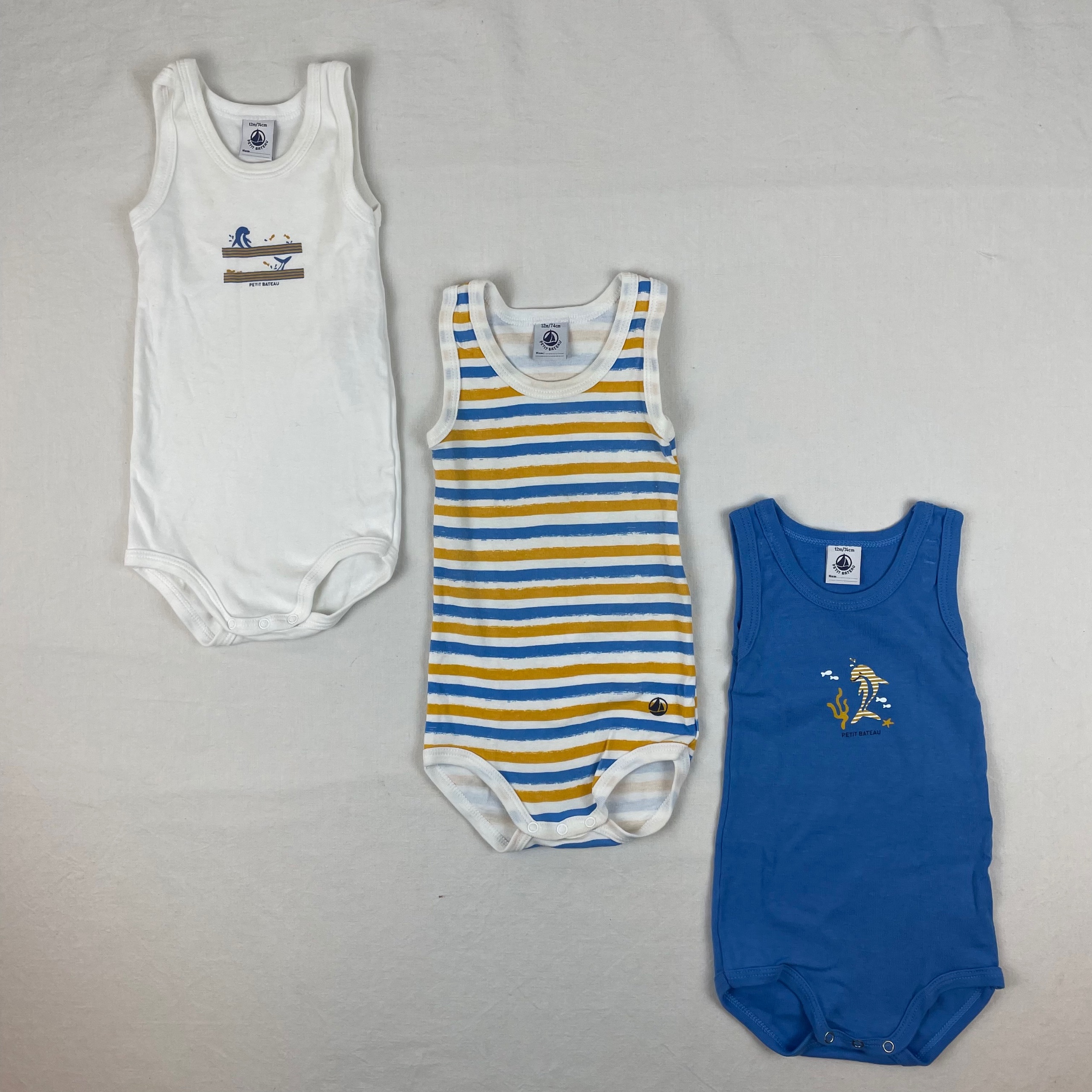 3 bodies - Petit Bateau - 12M